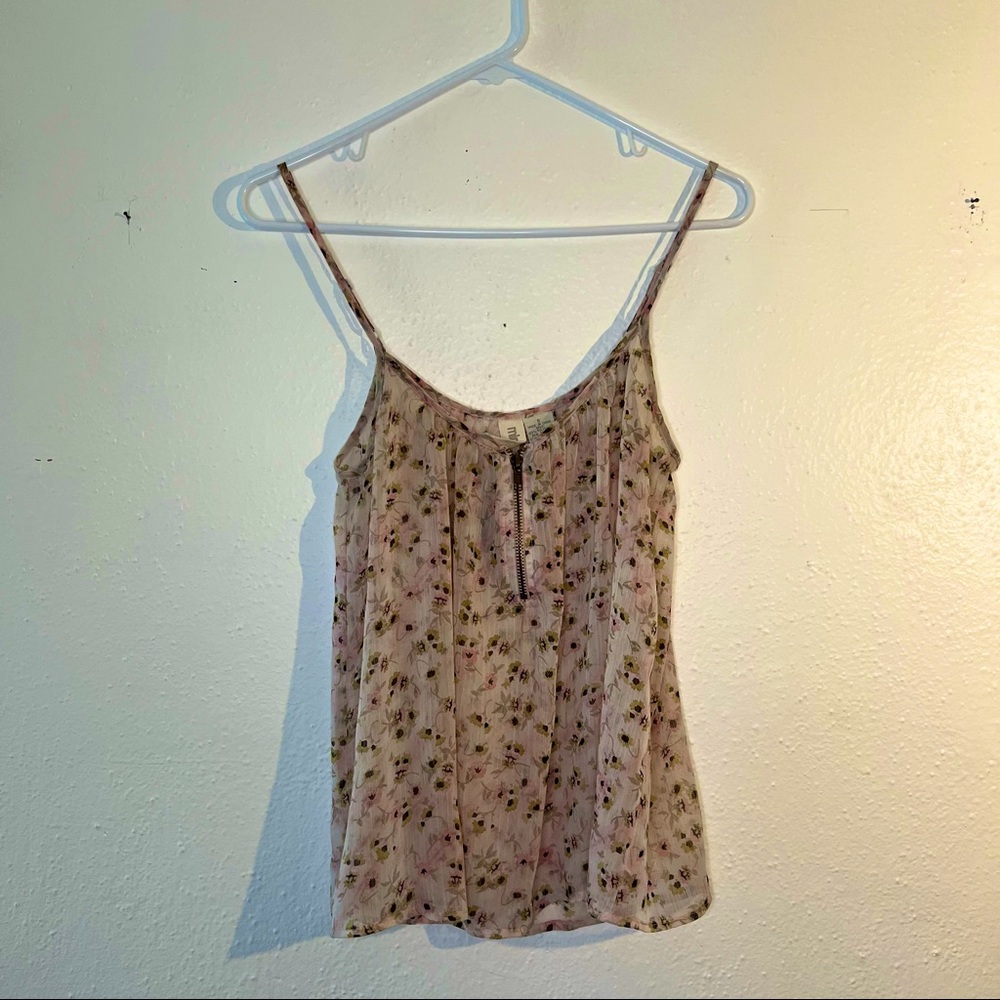 Mimi Chica Floral Blouse Tank Top